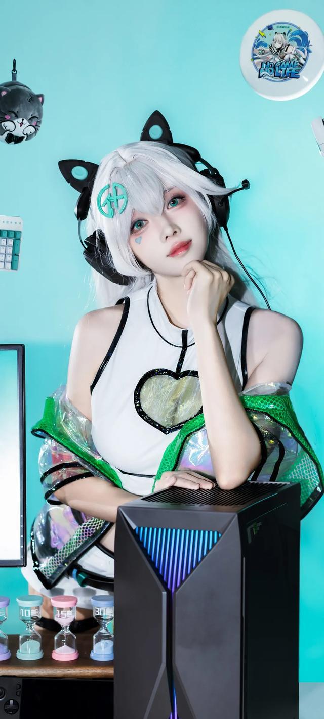 选姬白毛萝莉勒肉绝美身材可爱迷人！CQ9电子最新网站走路摇cos天(图6)